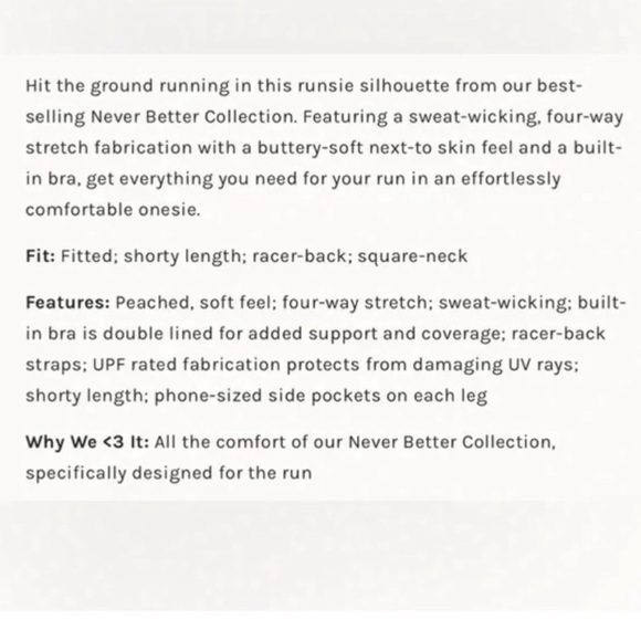 FREE PEOPLE Never Better Runsie in Sienna Yoga Athletic Gym Workout Casual New - Picture 10 of 11